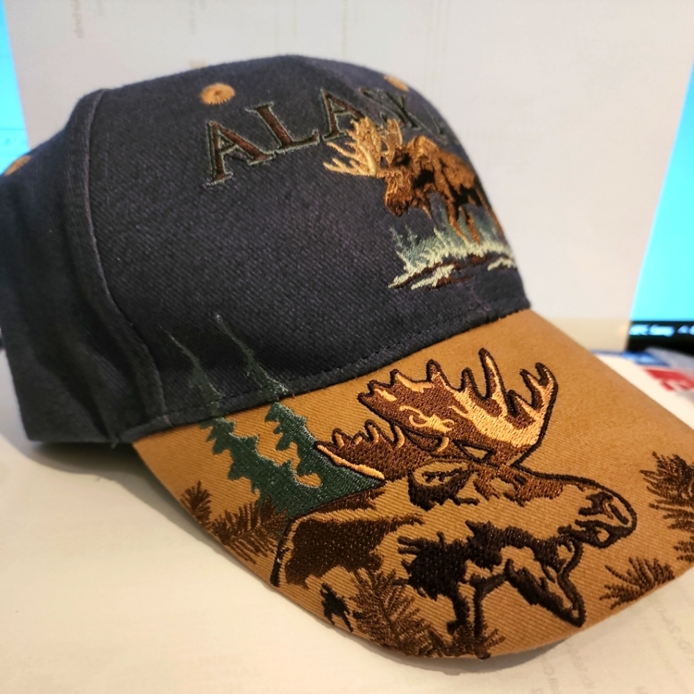 Alaska Branded high quality baseball Cap - Moose Theme